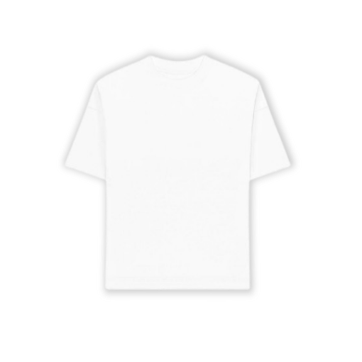 Biały T-shirt oversize bez nadruków