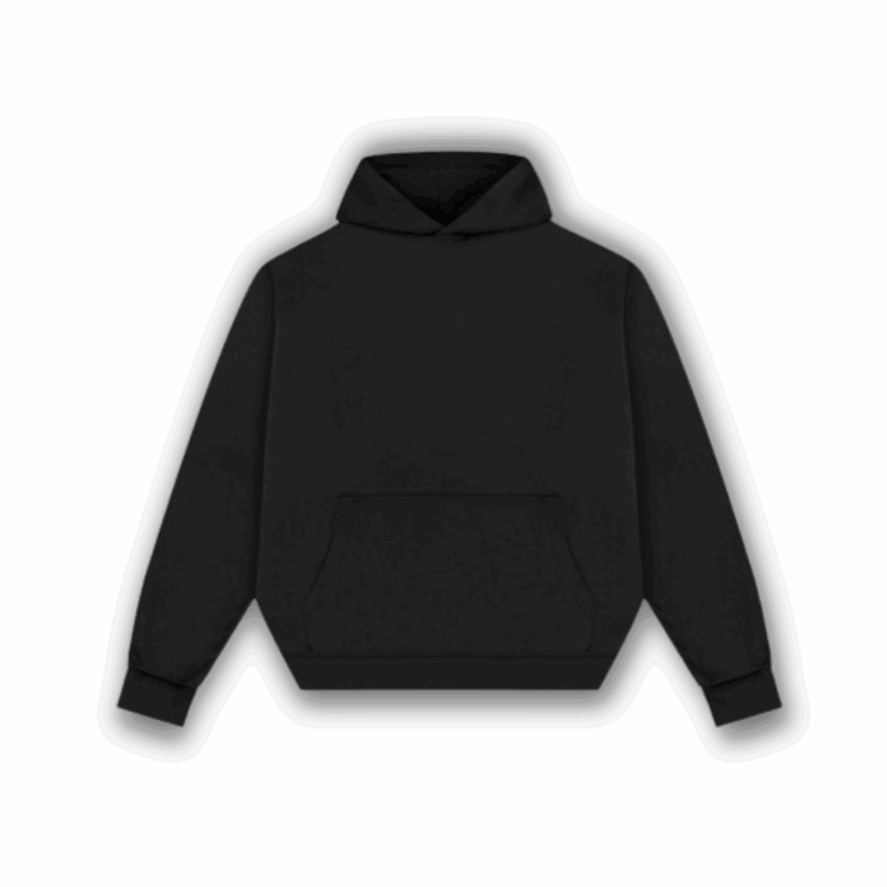 Bluza z kapturem w kolorze czarnym o kroju boxy