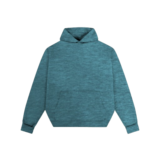 Luźna bluza z kapturem w kolorze blue melange